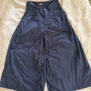 Kapital Navy Wide-Leg Culottes